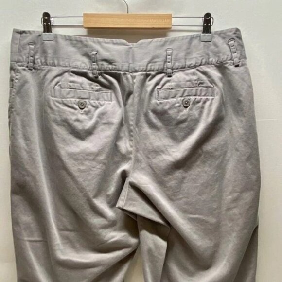 Lane Bryant Capri Pants Women's 16 Gray Cotton Stretch Comfort Casual Mid Rise - Picture 6 of 12